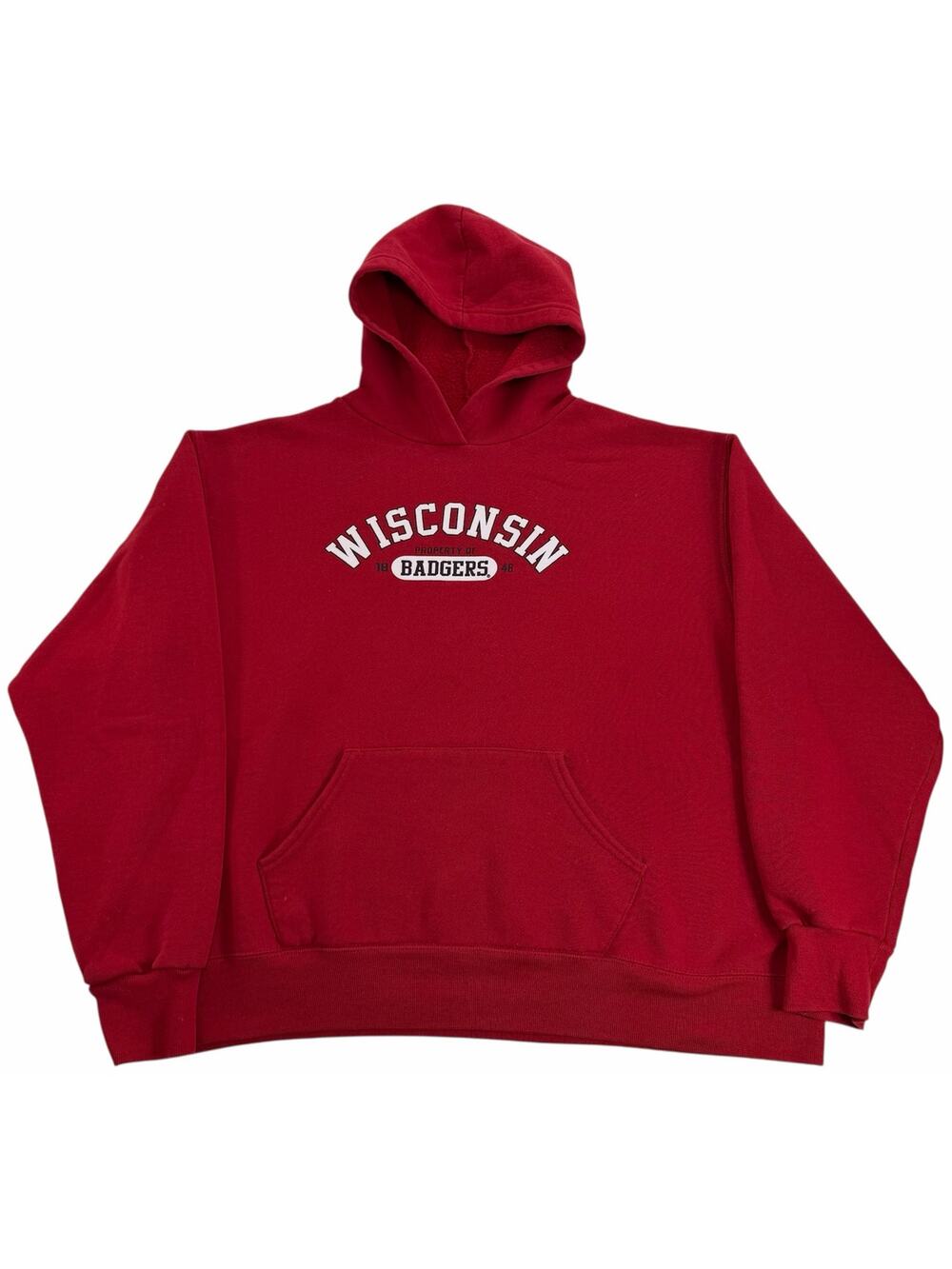 Vintage 90s y2k Women's XL Wisconsin Badgers Hoodie Russell Athletic Sweatshirt